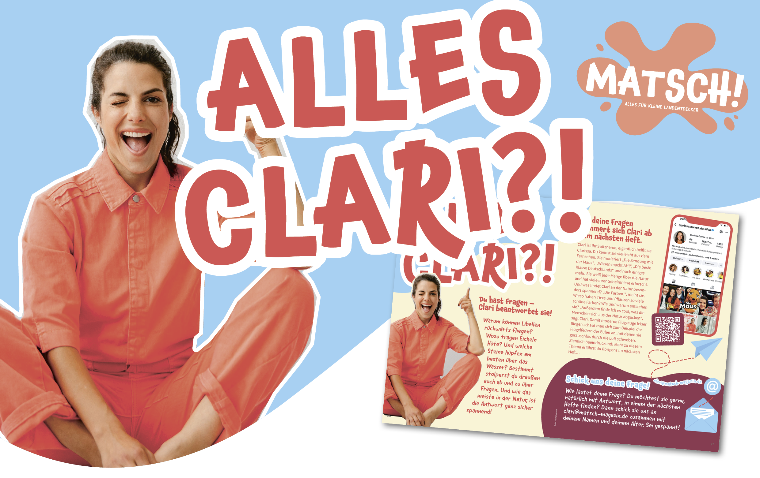 Beitragsbild neue Rubrik "Alles Clari?!" im MATSCH! Magazin