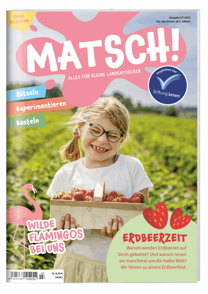 MATSCH! Magazin Titelbild Juli Thema Erdbeeren