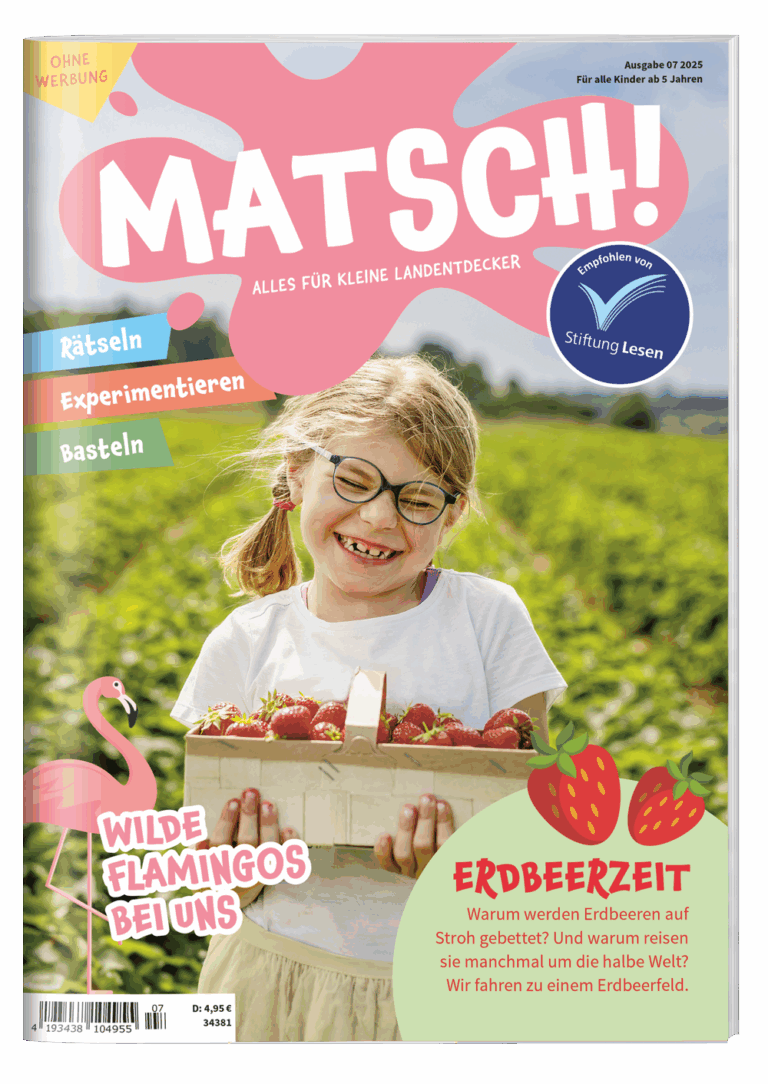 MATSCH! Magazin Titelbild Juli Thema Erdbeeren