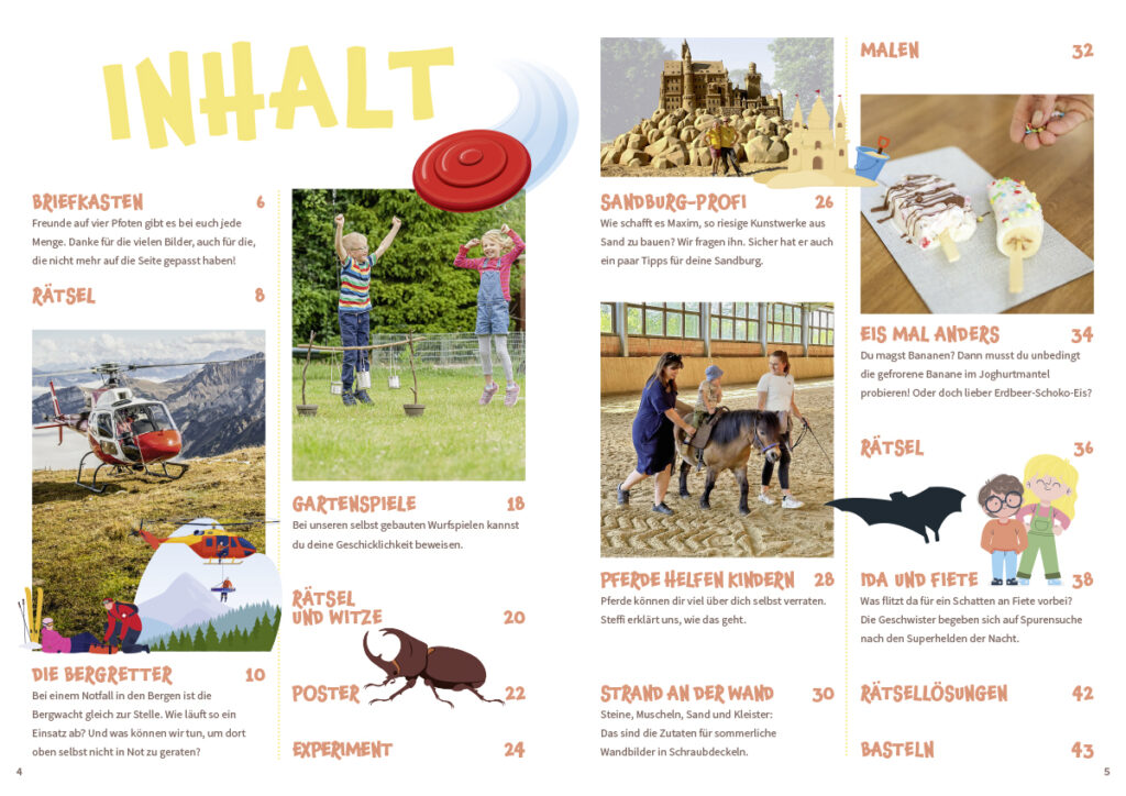 Inhaltsverzeichnis MATSCH! August 2025