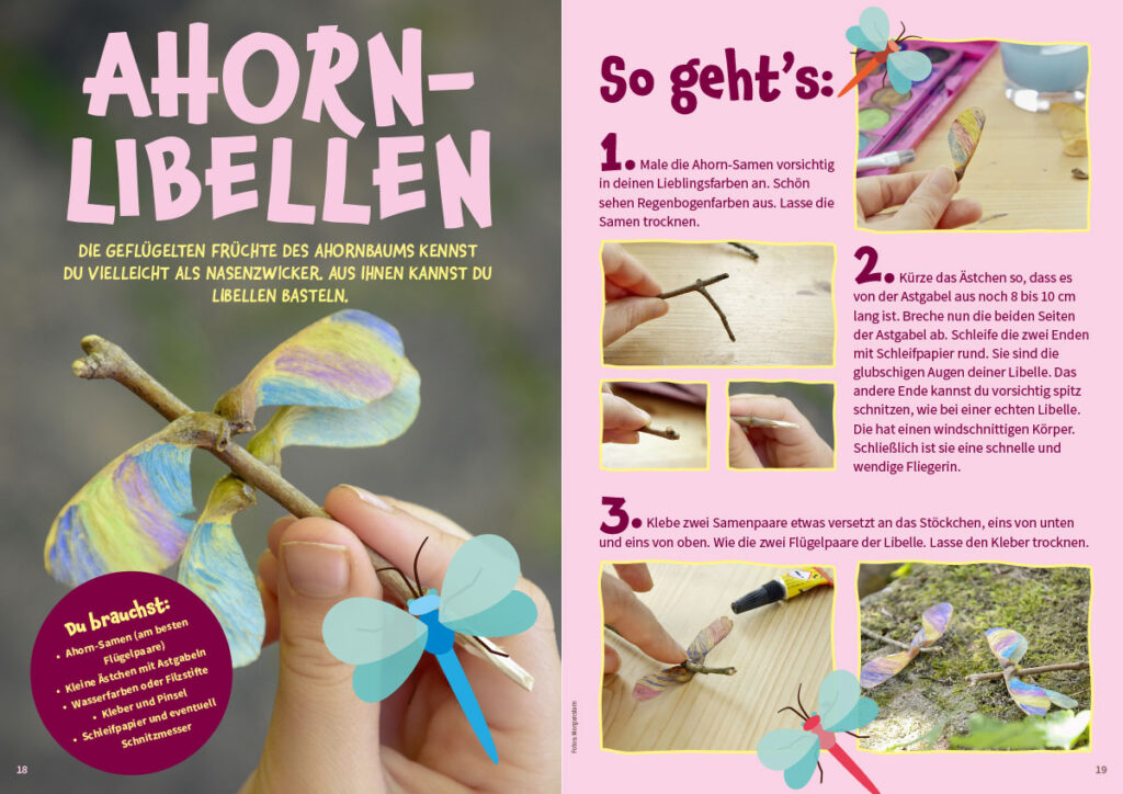 DIY MATSCH! September 2025 "Ahorn Libellen" basteln
