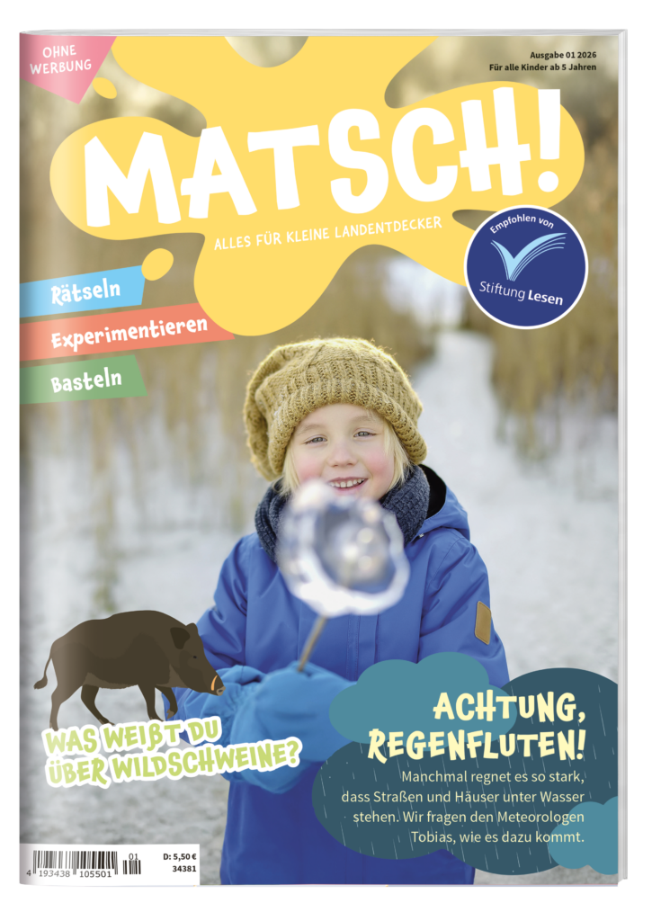 MATSCH! Titelbild Januar 2026 Junge im Schnee