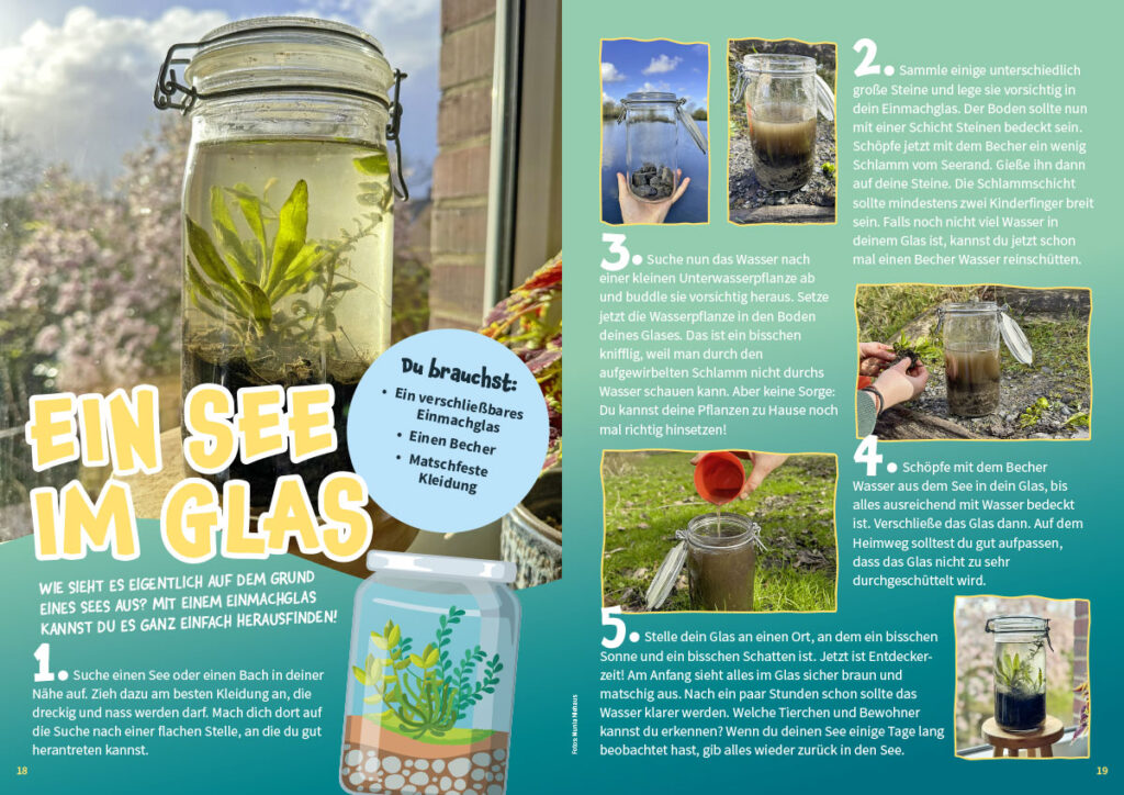 DIY See im Glas MATSCH! Kindermagazin