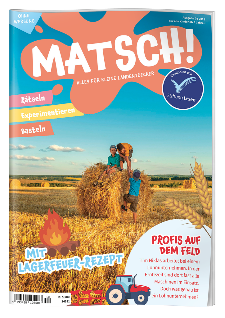 MATSCH! Kinderzeitschrift August 2026