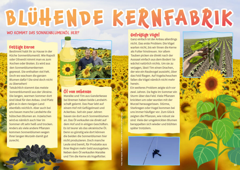 MATSCH! Inhalt Titelthema September 2026 Sonnenblumen
